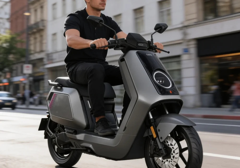 chico en moto